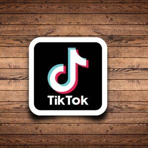 Tik Tok Vinyl Sticker